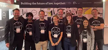 The Treehouse Innovation team at the Legal Tech Talk booth.
